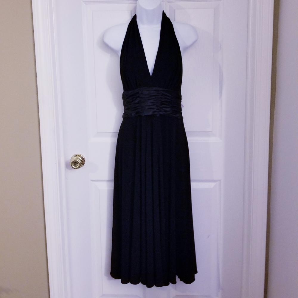 Glamorous Marilyn Black Halter Dress